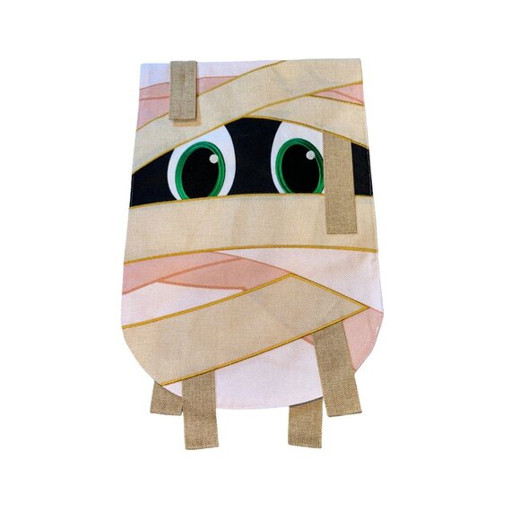 Halloween Mummy Garden Flag 12.5" x 18" Weather Fade Resistant  Appliqué - Picture 6 of 11
